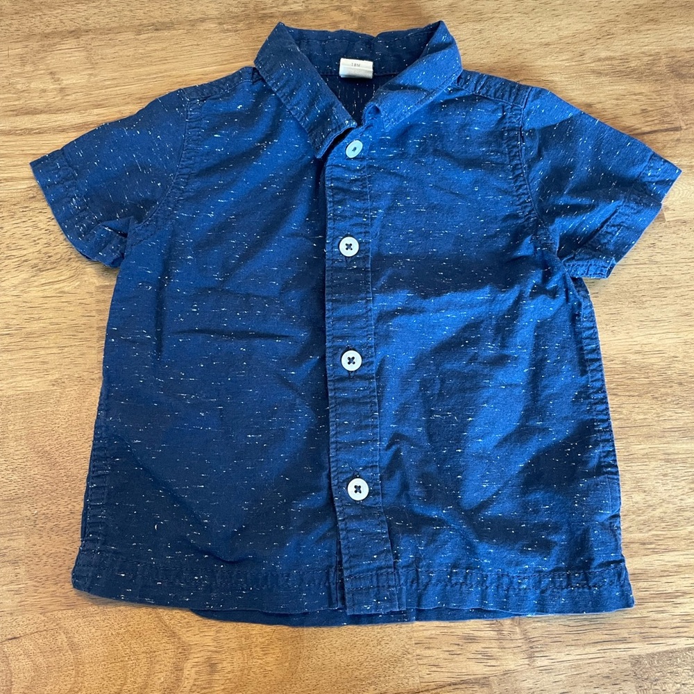 Tucker + Tate Button Down Short Sleeve - 18 M